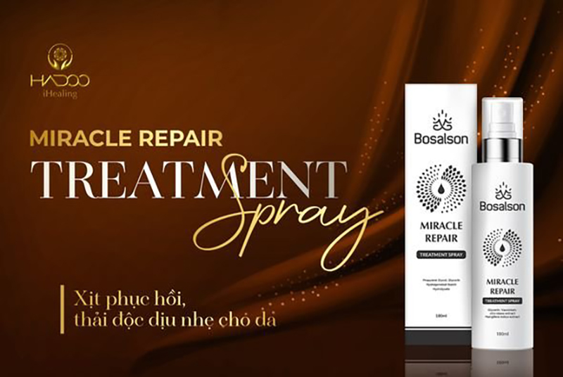 hadoo việt nam ra mắt bộ mỹ phẩm thải độc, chữa lành da: bosalson miracle repair